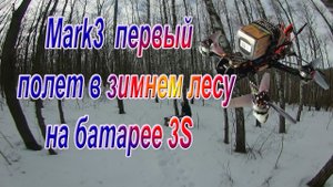 Mark3  первый полет в зимнем лесу