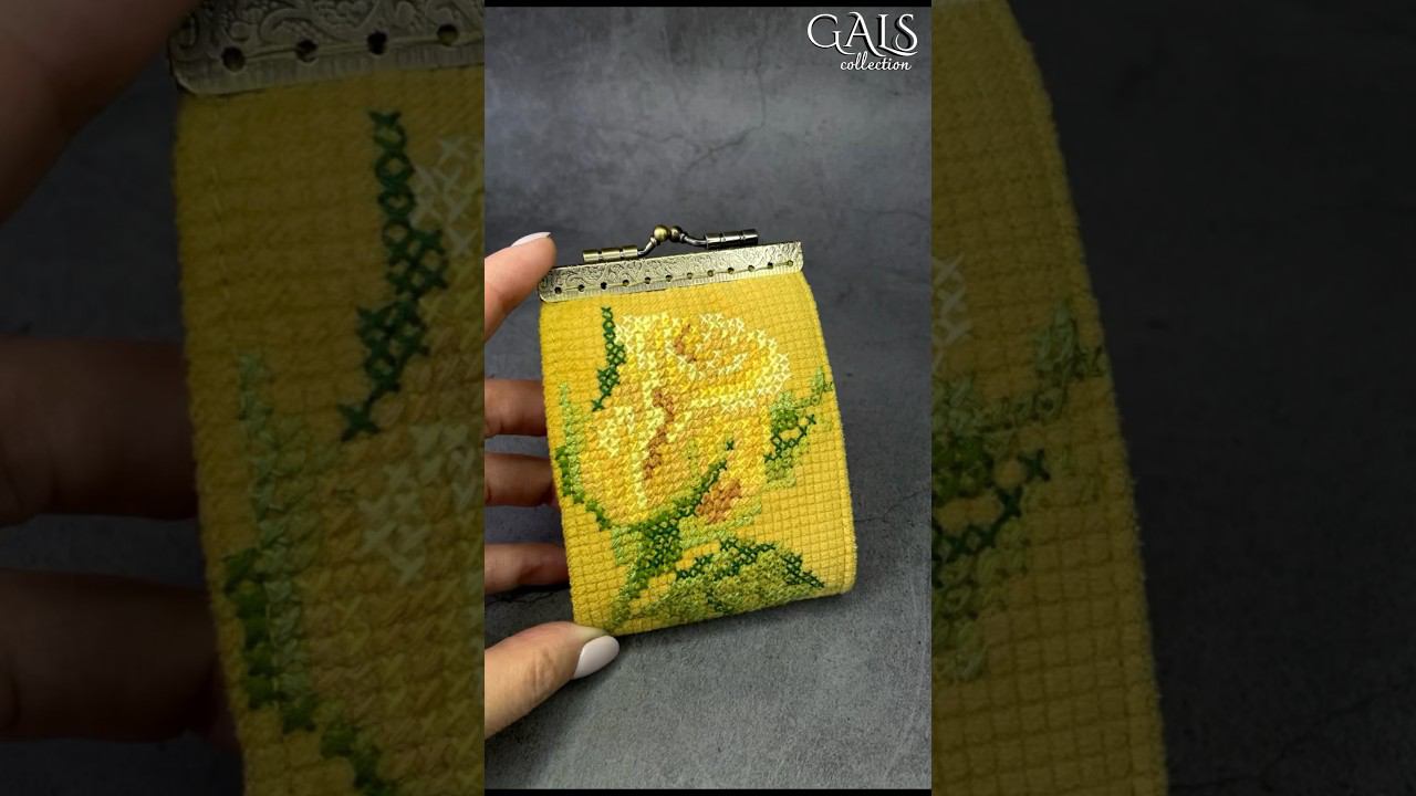 КАРТХОЛДЕР С ЧАЙНОЙ РОЗОЙ #вышивка #идеидляподарка #рукоделие смотреть онлайн