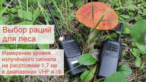 Как выбрать рации для леса: Motorola vs Штурман, уровень излучённого сигнала на расстоянии 1,7 км