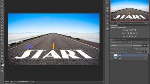 текст на асфальте фотошоп cs6