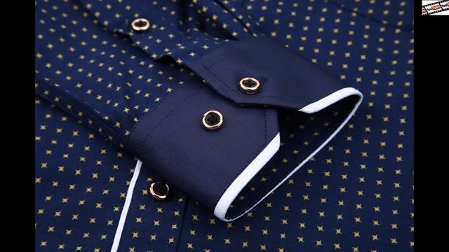 2021 #Мужская #модная #повседневная #рубашка #с #длинными #рукавами #и #принтом, #приталенная смотреть онлайн