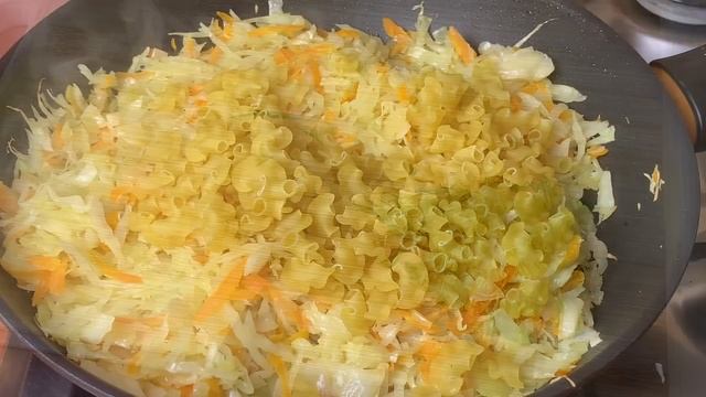 СТАКАН МАКАРОН и КАПУСТА! Вы не поверите, но это Очень Вкусно!Гениальный Ужин из простых продуктов! смотреть онлайн