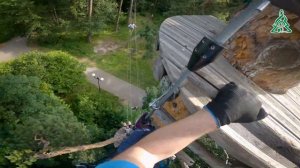 Прохождение Красной трассы в веревочном парке Norway Park Красногорск
