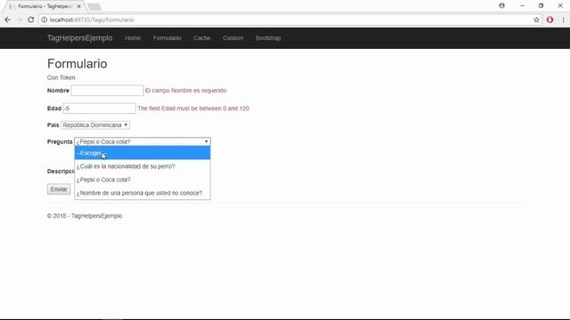 7- Tag helpers - Forms - Cache - Personalizados - Bootstrap | Programando en ASP.NET CORE 2 смотреть онлайн