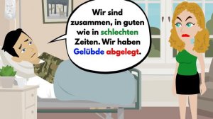 Deutsch lernen | Eine Frau verlässt ihren Militärmann, nachdem er seine Beine verloren hat.