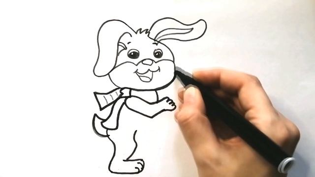 Как нарисовать ЗАЙЧИКА / Рисуем маленького зайку / How to draw a BUNNY