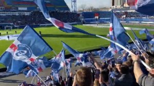 Факел Воронеж - ЦСКА 2.04.23 Туман- Сектор Газа поём всем стадионом