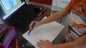 Рисуем с компьютера, Максим рисует 5,8 лет