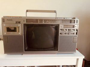 PANASONIC TR 1200GA Телевизор Радио кассета ГЕТТОБЛАСТЕР БУМБОКС-ЯПОНИЯ-1979-1982-год