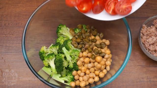 Простой Рецепт Вкусного Салата. Салат с тунцом и овощами без майонеза