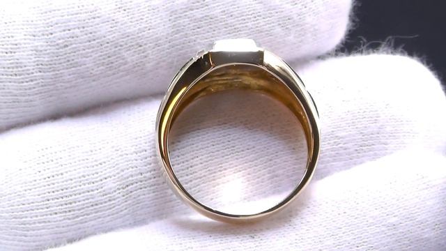 K18+Pt900リング 印台デザインリング メンズ ダイヤ付 D0.19 7.4g #20　程度Ａ 大阪 寝屋川 質屋 まるぜん 中古 買取 送料無料 смотреть онлайн