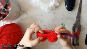 Как вязать Сердечко крючком. Плюшевое сердечком