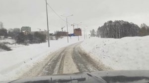 Выезд из "6 микрорайона" г. Видное на М4 "Дон". Как идет стройка.