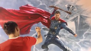 Тор, любовь и гром, художественная роспись для детской комнаты!