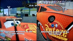 Cars: The Video Game: Secret Mini-Game: Pit-Stop Challenge