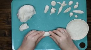 СОЛЕНОЕ ТЕСТО | Как сделать соленое тесто для лепки своими руками | Лепим овощи из солёного теста