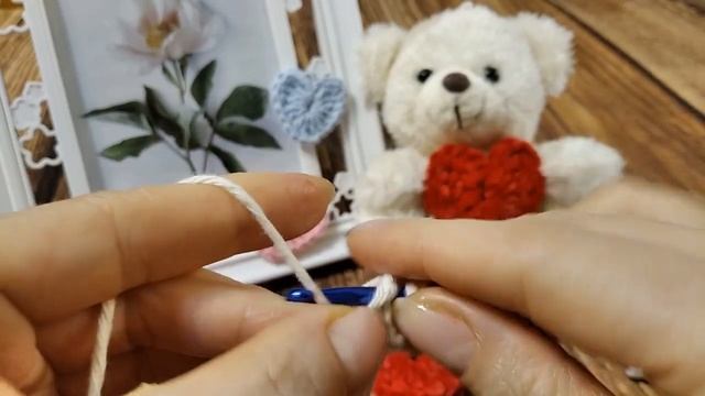 СЕРДЕЧКО - ВАЛЕНТИНКА крючком / HEART-VALENTINE CROCHET