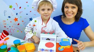 Кухня для детей с Даником и мамой - Развивающие видео Носики Курносики для детей