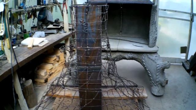 Делаем уличный камин из арт бетона. смотреть онлайн