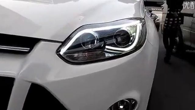 Передние фары Форд Фокус 3 2011-2015 модель №12 бифокальная линза, ДХО | www.vashbagazh.ru смотреть онлайн