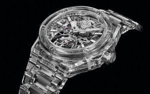 EN MONTRER MOINS POUR EN FAIRE BEAUCOUP PLUS (Big Bang Integral Tourbillon Full Sapphire) @HUBLOT