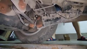 Работа подвески Vw golf plus при раскачке 2