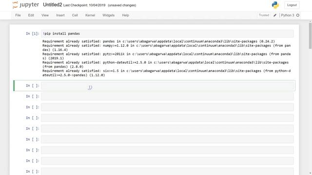 How to Install Pandas and then Import it in Windows Python IDLE and Jupyter Notebook смотреть онлайн