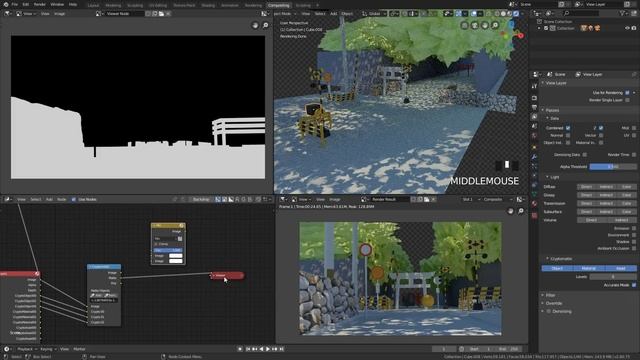 Using Cryptomattes In Blender 2.8 - Compositing Tutorial