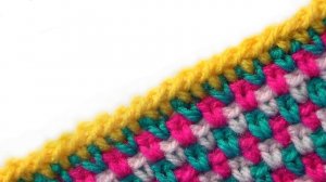 Обвязка края Косичка