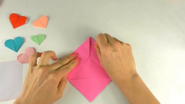 Оригами из бумаги | Как сделать СЕРДЕЧКО | Поделки на День Святого Валентина смотреть онлайн