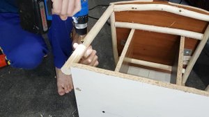 Стул плетеный - часть 1, сборка каркаса