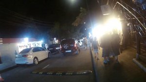 Ночной Адлер, август, улица Свердлова.