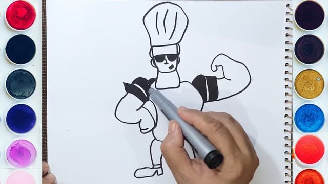 Drawing Johnny Bravo // Old Cartoon Characters // Easy Step by Step Drawing смотреть онлайн