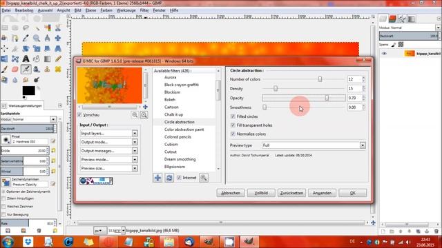Gimp - G'MIC: Circle abstraction смотреть онлайн
