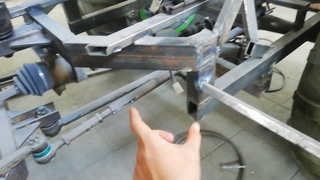 Постройка вездехода (каракат). Крепление рулевой рейки смотреть онлайн