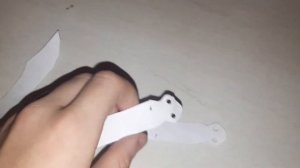 Как сделать нож бабочку из бумаги?!