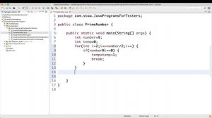 04 - Java program to check if a number is Prime Number or Not.