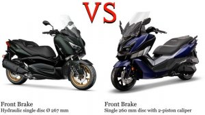Yamaha X Max 300 vs Sym Cruisym 300 Test specification comparison