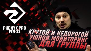 Ушной мониторинг для группы из 4-х человек / Phenyx Pro PTM-33 / обзор / запись микса