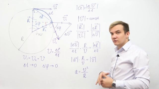Движение по окружности. Нормальное и тангенциальное ускорение | 50 уроков физики (4/50)