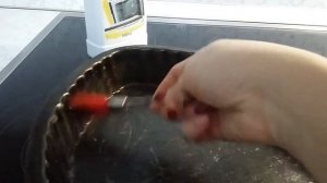 Средство для духовки... отмываем форму для  выпечки... выдержит ли антипригарное покрытие?