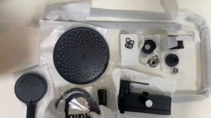 Душевой комплект Haiba HB24590-7, черный матовый