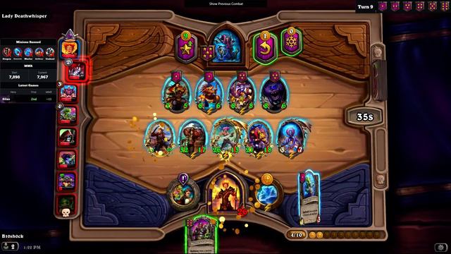 Rylak at turn 4 shifts into an insane pirate game - Hearthstone Battlegrounds Season 4 - Quest Patc