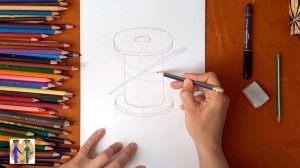 Как нарисовать нитки. Онлайн-школа рисования "Малевашки"