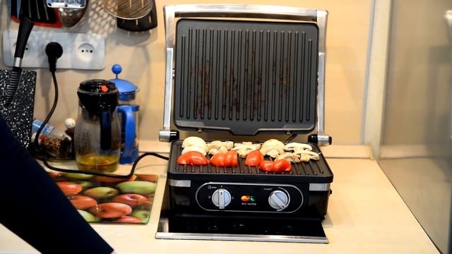 Обзор электрогриля GF-160 EXPERT Рецепт сочной куриной грудки и овощей GFGRIL