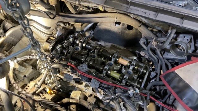 Регулировка тепловых зазоров клапанов на Nissan Juke 1.6 HR16DE. смотреть онлайн