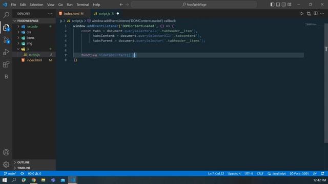 Creating Tabs #1 | JavaScript, CSS, HTML | 2023