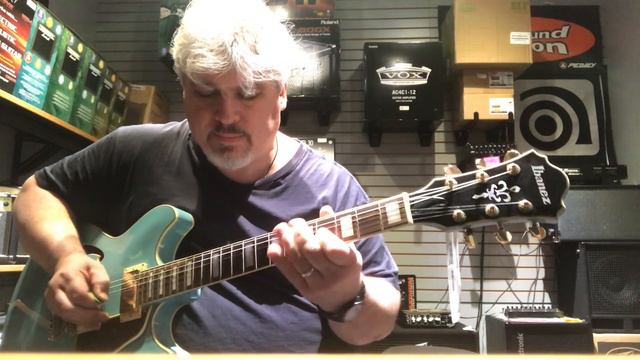 Rick Goes to Brighton Music Center - Ibanez AS73G - Original Composition at the end смотреть онлайн