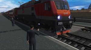 Отправление ЭП20 с поездом №740 Брянск — Москва | Trainz 2019
