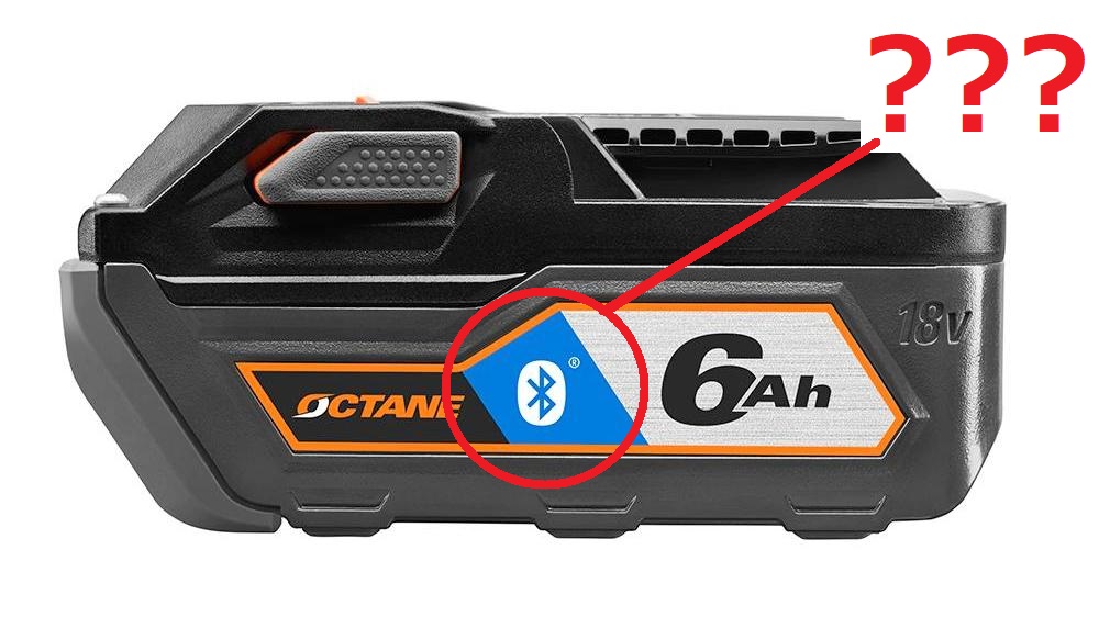 Зачем Bluetooth батарейкам Приложение RIDGID OCTANE battery для аккумуляторного инструмента AEG.